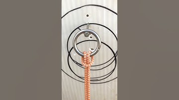 How to tie a cow hitch knot to a ring Quick and secure method/#trailers howto#rope#shortviral
