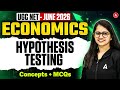 UGC NET Economics | UGC NET Economics Hypothesis Testing Concepts And MCQs By Shivani Sharma
