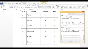 How to Adjust Table Paragraph Line Spacing in Microsoft Word