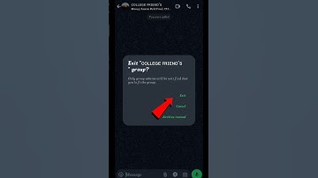 How to exit whatsapp group, How to leave whatsapp group  #viral #secret #whatsapptips #new #shorts