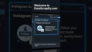 How to Auto Follow on Instagram Instantly! #datascrapify #bhansalisoft,#scraper