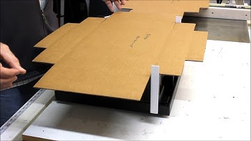 Corrugated Box / Mailer Easy Fold Jig, Machine, Fixture - Makes Folding Fast and Easy