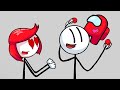 The henry stickman gameplay  among us mini red playing with henry stickmin  among us animation