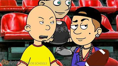 Clyde and Caillou at Super Bowl LIII