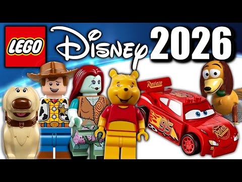 YouTube thumbnail: HUGE LEGO Disney 2026 Leaks!