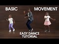 Easy basic dance movement tutorial in 3 steps for children and beginners