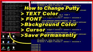 How do I change permanently the color scheme on PuTTY?