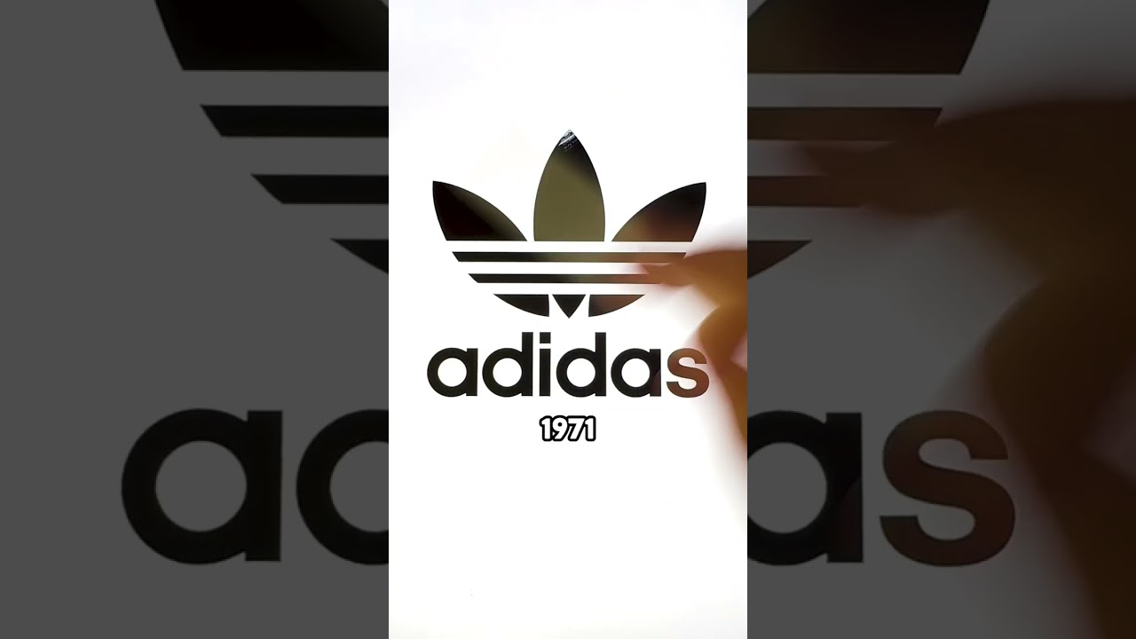 History of the Adidas logo! #Adidas #logos #logodesign #logohistory #thenandnow #shorts