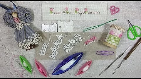 Shuttle tatting - how to start a chain using a paperclip