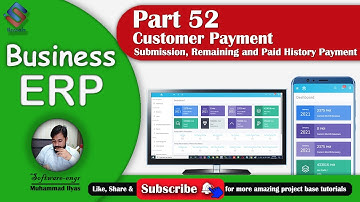 Business ERP Part 52 Get Customer Payment, Remaining Payment and Paid History Views ASP.NET MVC