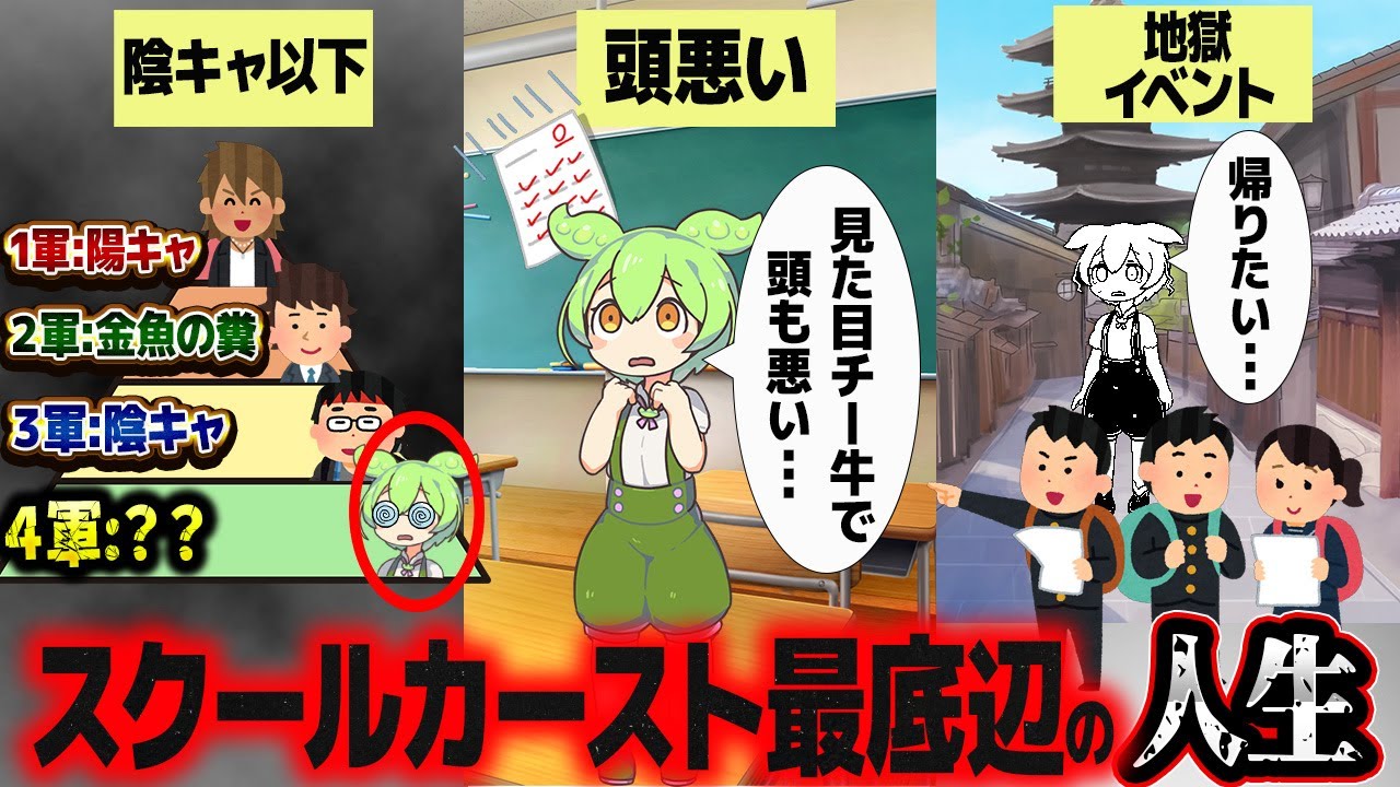 常にカースト最底辺だった者が歩む人生とは？【ずんだもん解説】