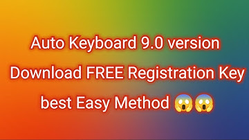 How To Download AutoKeyboard 9.0 And How To Register By Umair Mughal