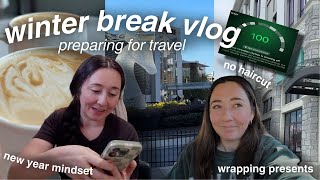 winter break vlog: minor chaos bc that's what I do best + mindset & journal prep for the new year 📚🌱
