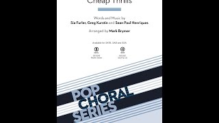 Cheap Thrills (SATB Choir) - Arranged by Mark Brymer