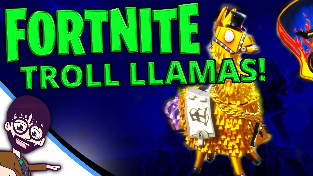 Fortnite Legendary Troll Stash Llama Opening Legendary Weapons - fortnite legendary troll stash llama opening legendary weapons traps epic survivors traps
