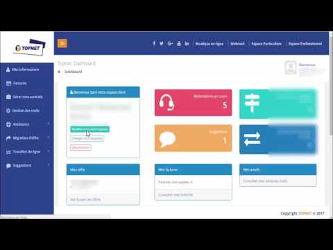 Assistance en ligne Topnet: Comment modifier vos paramétres d'accés sur votre espace client