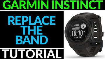 Remove or Replace the Watch Band - Garmin Instinct Tutorial