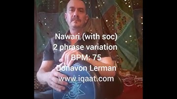 Nawari (basic), 4/4, BPM 75,  2 phrases Accented with soc