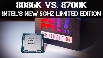 8086K VS. 8700K  - Intel i7 8086K 5.0GHz Processor Released