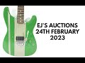 Ejs auctions  guitars  amps  24th february 2023 usa music musicalinstruments guitar