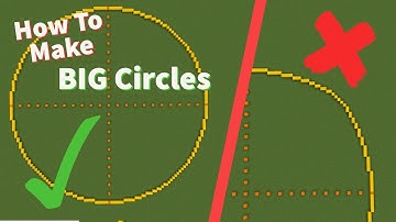 How to Build Bigger and Better Circles by Hand in Minecraft! Basic Step-By-Step Guide