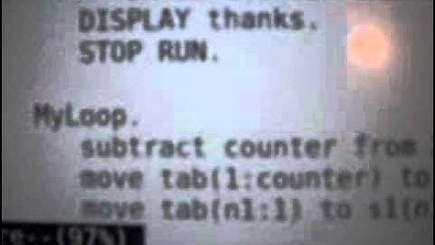 COBOL Program demonstrating string manipulation.