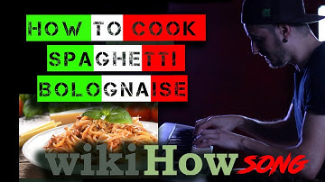 I wrote a song from ""WIKIHOW How to Cook Spaghetti Bolognaise" (Spaghetti alla Bolognese)