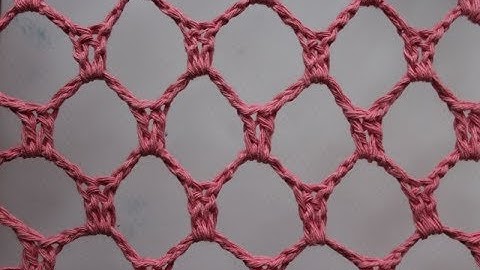 mesh stitch on crochet in ROWS pattern 2