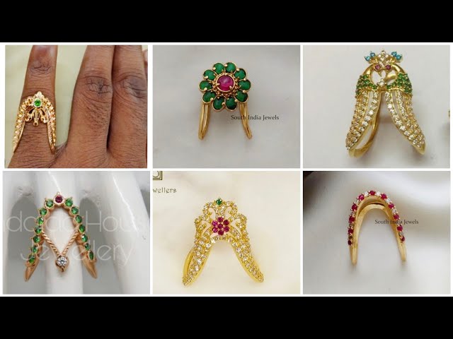CGC 5 Metal Finger Ring Vangi Type With American Diamond Stone Foe Womens  And Girls