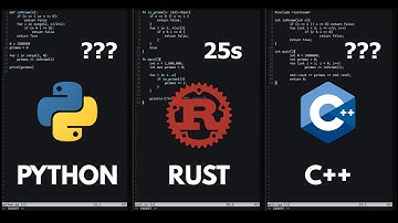 Python vs Rust vs C++ Speed Comparison