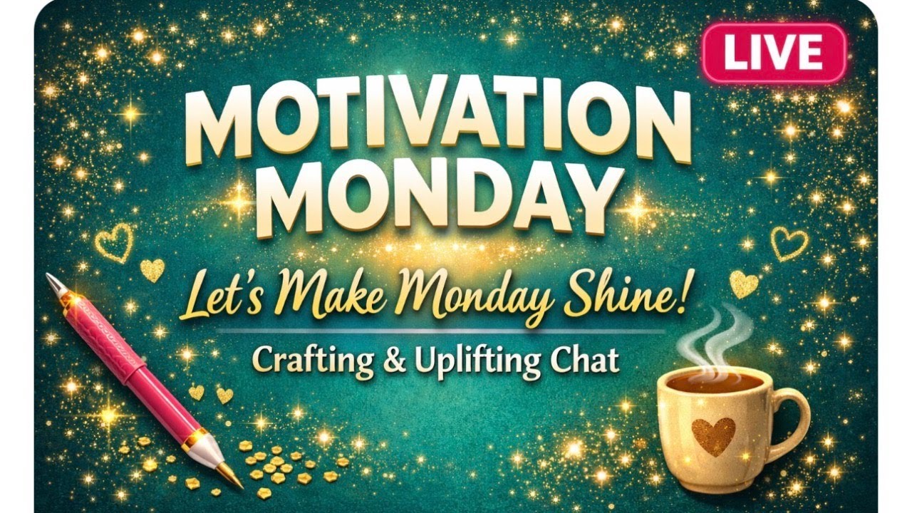 Motivation Monday Livestream | Let’s Make Monday Shine ✨ Diamond Painting & Cozy Craft Chat 💎