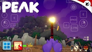 "PEAK" tested on Android Winlator with Snapdragon 8 gen 3 Settings