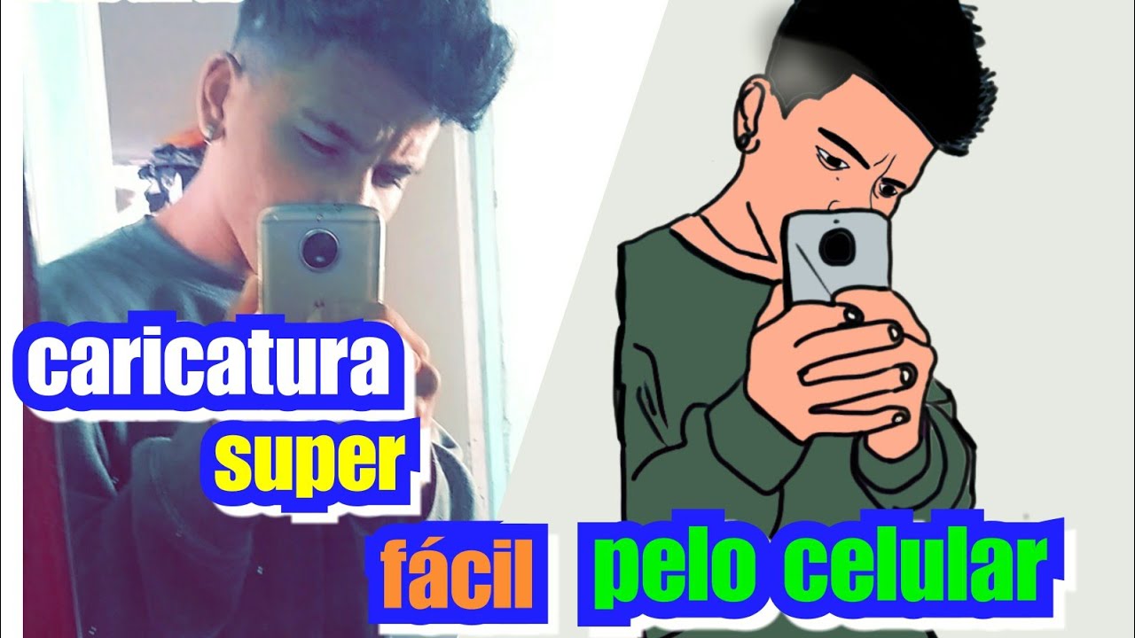 CARICATURA SUA RÁPIDO E FACIL PELO CELULAR