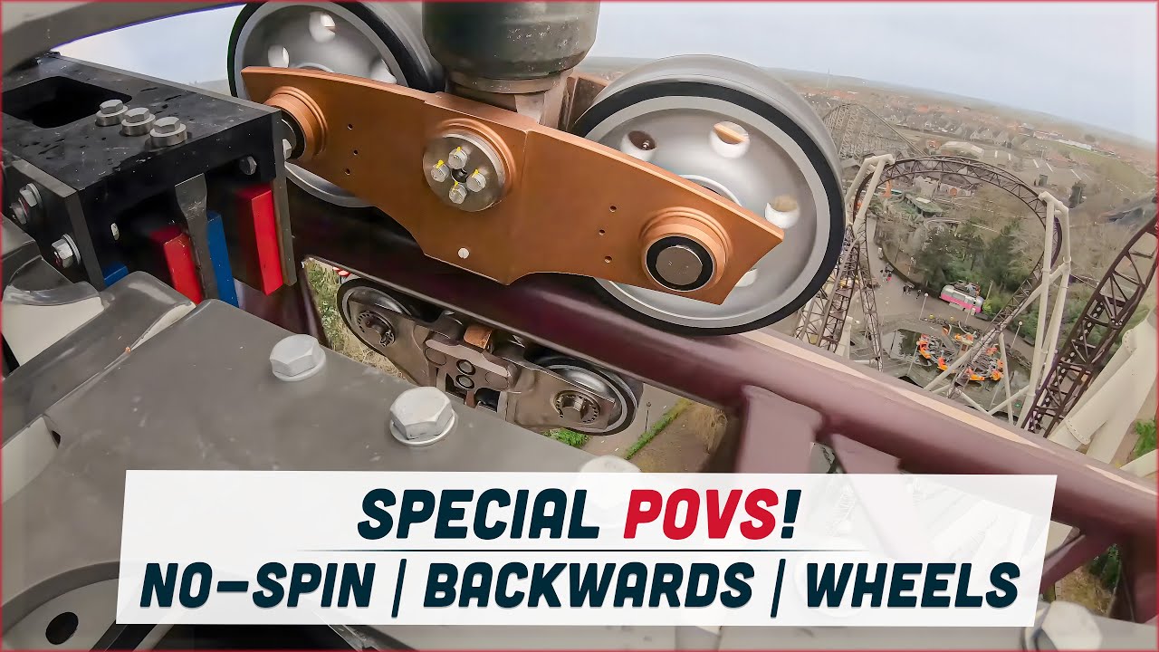The Ride to Happiness by Tomorrowland Unique POVS! | No spinning | Backward | Wheels Cam | Plopsa