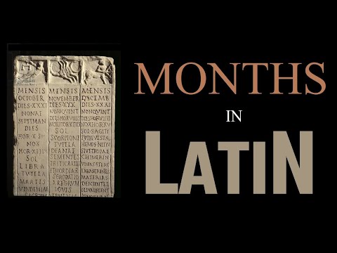 Months of the Year in Latin & Ordinal Numbers - Latin Vocabulary Builder #3