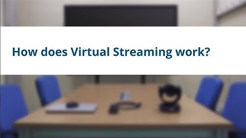 How-to video | CAM520 Pro2 Virtual stream