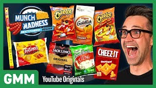 Munch Madness Taste Test: Meaty \& Cheesy Snacks ft. Harley Morenstein