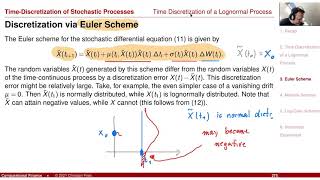 Lecture 2021 Numerical Methods: Session 25: Time-Discretisation of Stochastic Processes 2