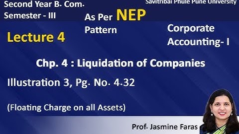 Liquidation of Companies| S.Y.B.Com Sem 3 | NEP| SPPU | Illustration 3 Lecture 4