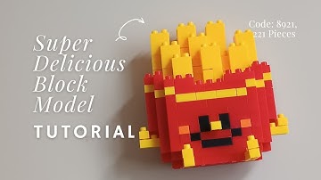 How to Build Super Delicious Block Model French Fries Building Blocks | Chao Le Chuang 8924 Tutorial