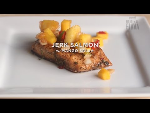 Jerk Salmon with Mango Salsa Made Easy!