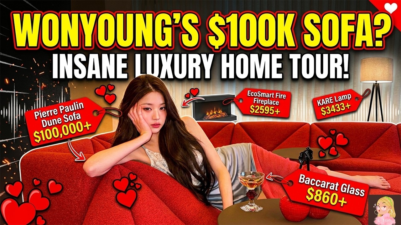 A $100,000 SOFA?! 😱 Inside Wonyoung IVE's Insanely Luxurious Home