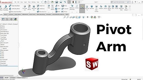 Solidworks Tutorial for Beginners : Part 9 | Pivot Arm | Cad Cam Design Tutorials