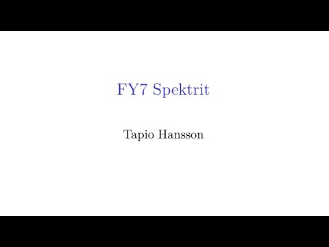 Video: Mikä viivaspektri on näkyvällä alueella?