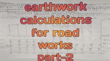 estimation of earthwork for road  /earthwork calculations for road works  part-2
