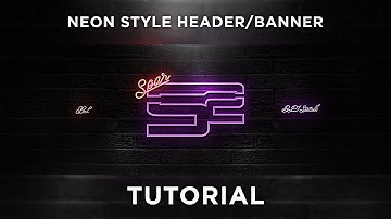 Tutorial: Creating A Neon Style Twitter Header/YouTube Banner!