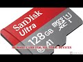 Sandisk 128GB class 10 microsd memory card unboxing and speed comparison(Hindi)