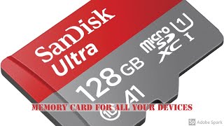 Sandisk 128GB class 10 microsd memory card unboxing and speed comparison(Hindi)