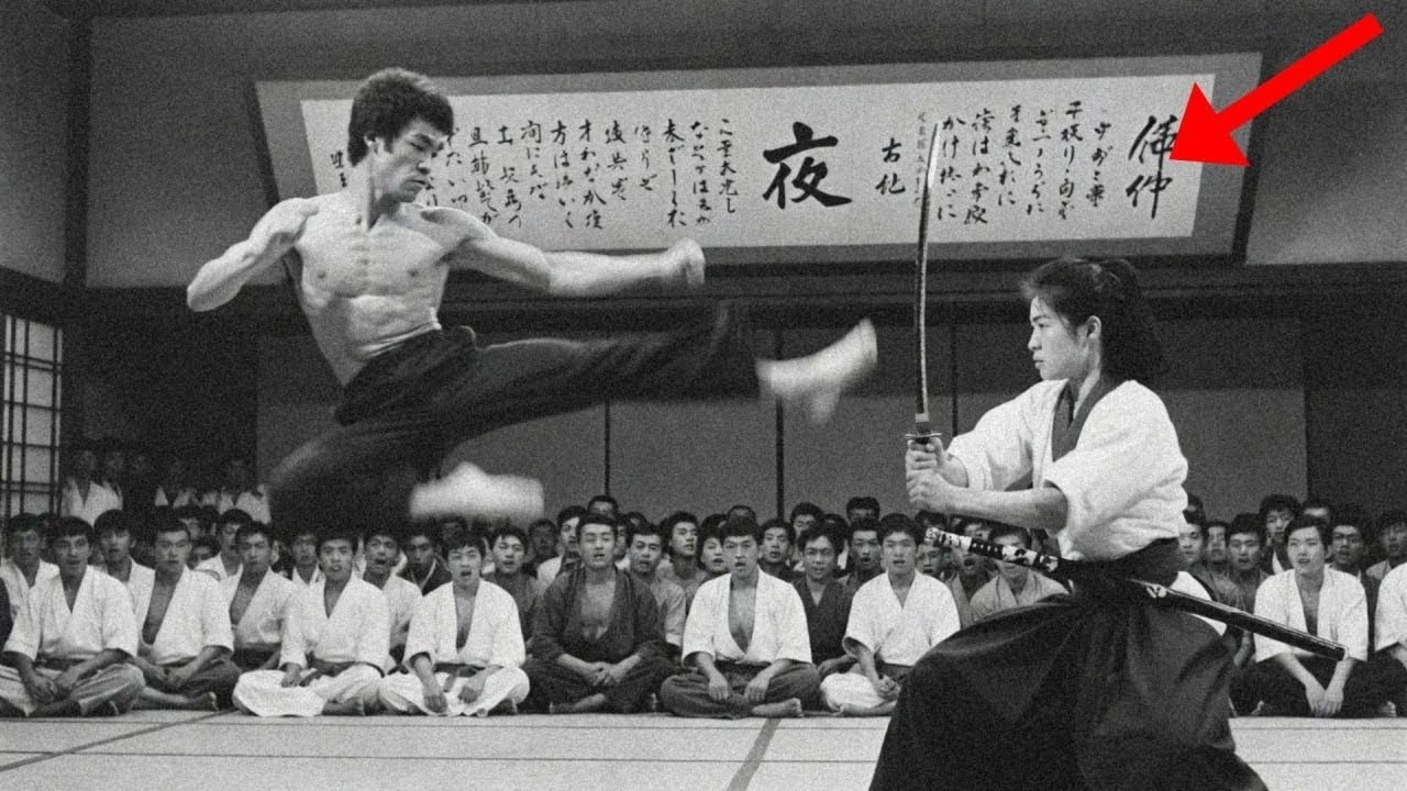 Bruce Lee Défié Par Une Maîtresse Samouraï Armée D’un Sabre—Il La Vainc À Mains Nues En 1971 À Tokyo