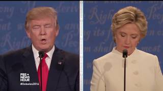 Clinton and Trump debate 2008 Supreme Court decision on guns
